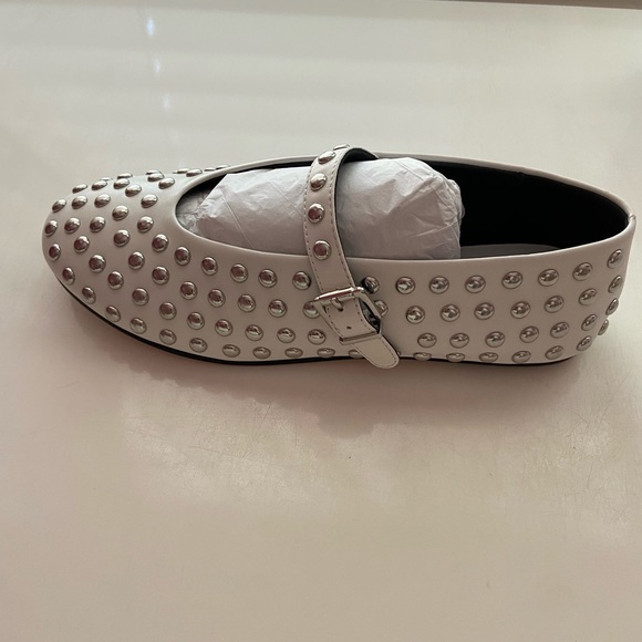 Jo Mercer Gigi Flats White Leather - Picture 2 of 5